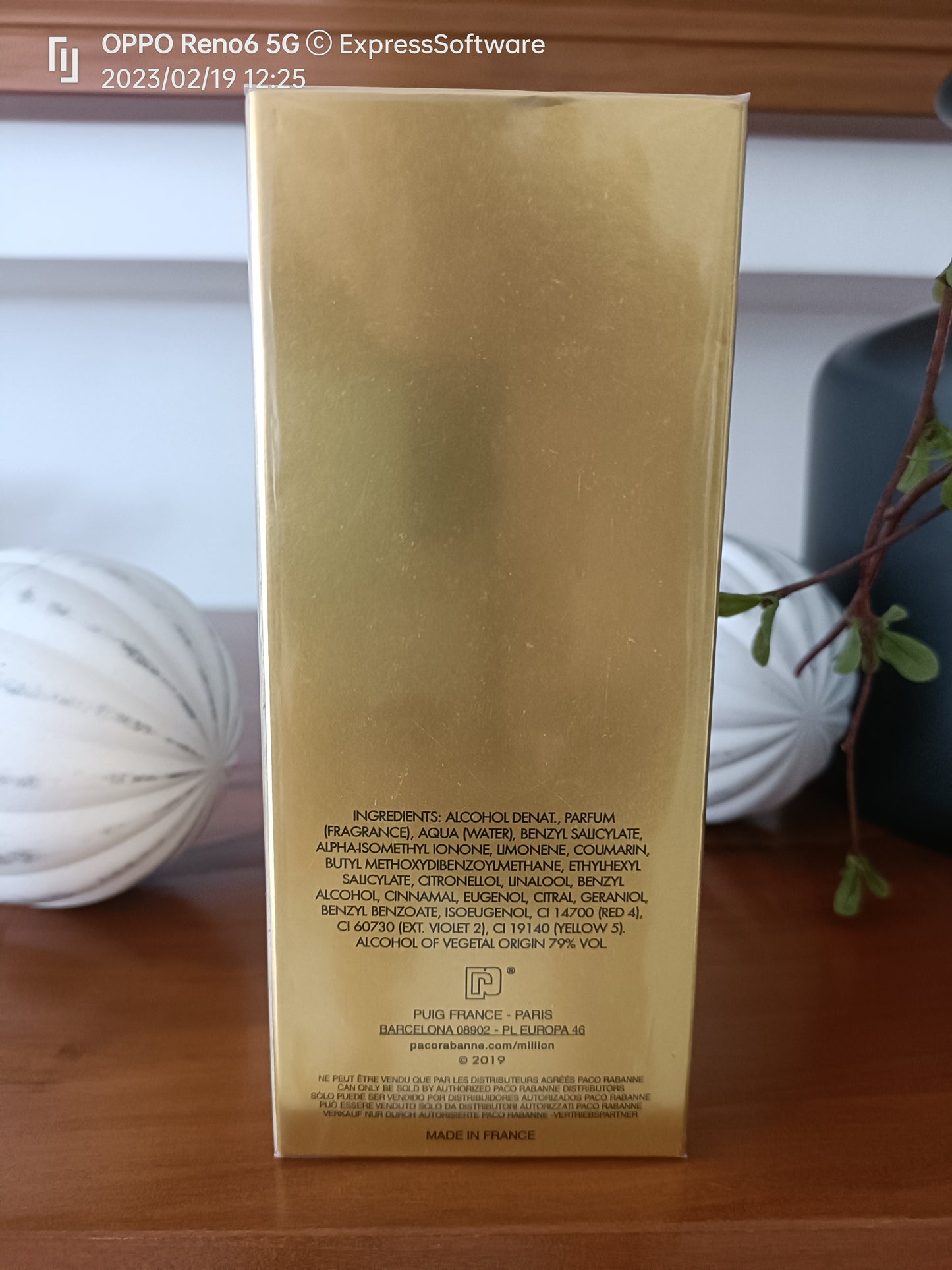 Paco Rabanne One Million eau de parfum for men 100 ml original sealed box brand new